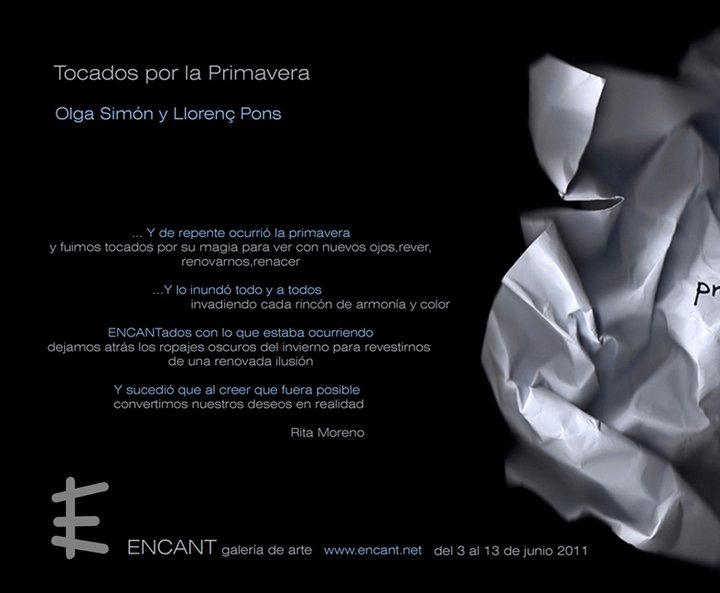 Olga Simón Tocados por la primavera Exposición Encant