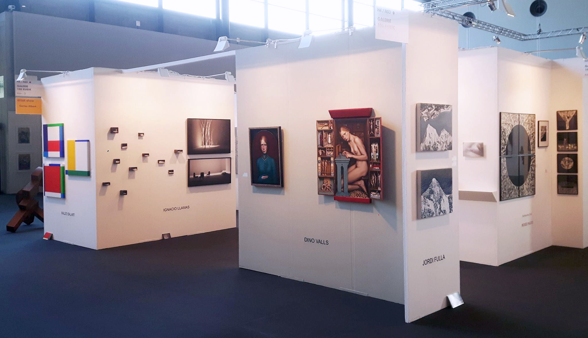 art KARLSRUHE 2017. Olga Simón. Galería 100 kubik. Alemania. Stand 100 kubik. Jardín polar. Polargarten. Polar Garden