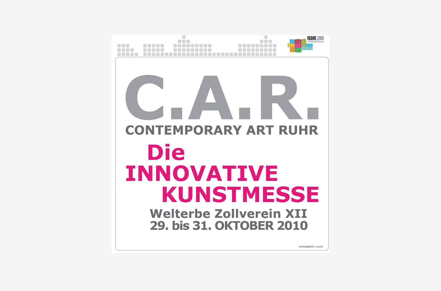 CAR-Katalog-Kunstmesse-2010-OlgaSimón-galerie100kubik - CAR Contemporary Art Ruhr – La feria de arte innovadora en el Patrimonio de la Humanidad Zollverein XII, del 29 al 31 de octubre de 2010-CAR – Contemporary Art Ruhr, the innovative art fair at the UNESCO World Heritage Zollverein XII, October 29–31, 2010-