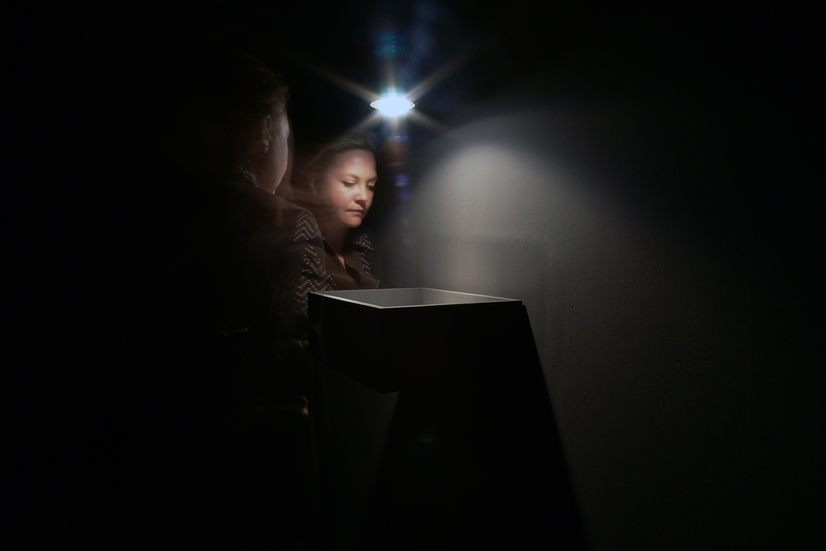 Cámara oscura / Camera obscura / Chambre obscure Installation -Olga Simon- exposición going through...-atravesando. Caja blanca. Jardín polar. Tears / Lágrimas. Empty house Casa vacía. dream 2013. Las Cigarreras Cultura Contemporánea 2016.jpg