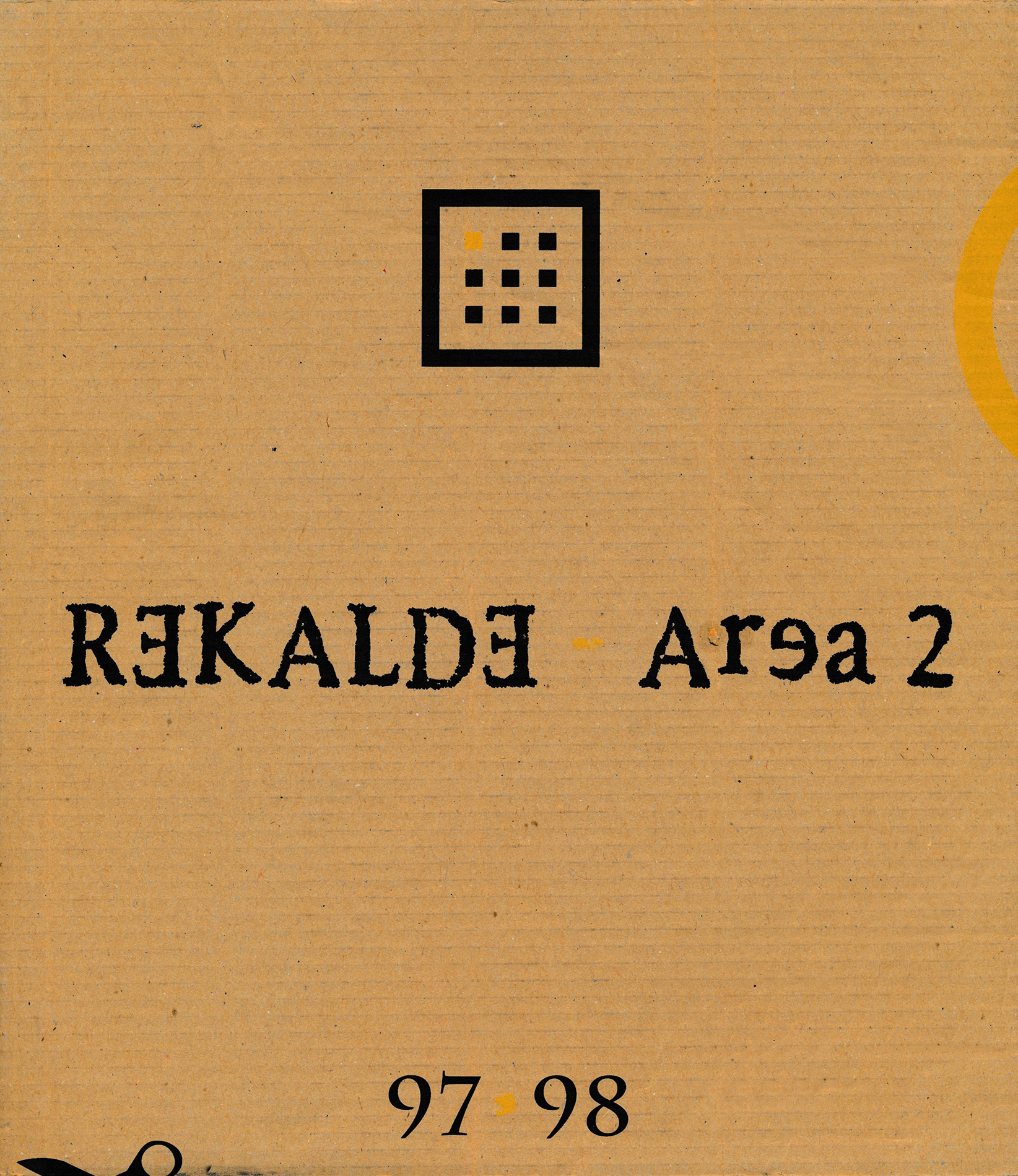 Portada Catálogo Relaciones 97 Catálogo Sala Rekalde Area-2 : Fernando Golvano - El número 7 - Olga Simón