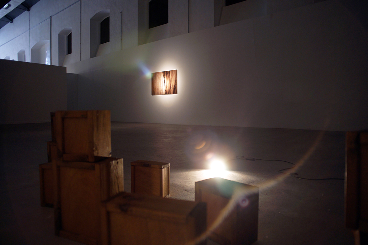 Contained Tears Installation / Instalación Lágrimas contenidas -Olga Simon- exposición going through...-atravesando. Portada catálogo. Jardín polar. Tears / Lágrimas. Empty house Casa vacía. dream 2013. Las Cigarreras Cultura Contemporánea 2016.jpg