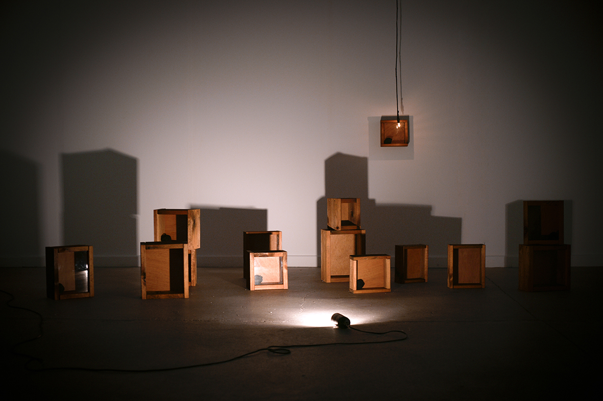 Contained Tears Installation / Instalación Lágrimas contenidas -Olga Simon- exposición going through...-atravesando. Portada catálogo. Jardín polar. Tears / Lágrimas. Empty house Casa vacía. dream 2013. Las Cigarreras Cultura Contemporánea 2016.jpg