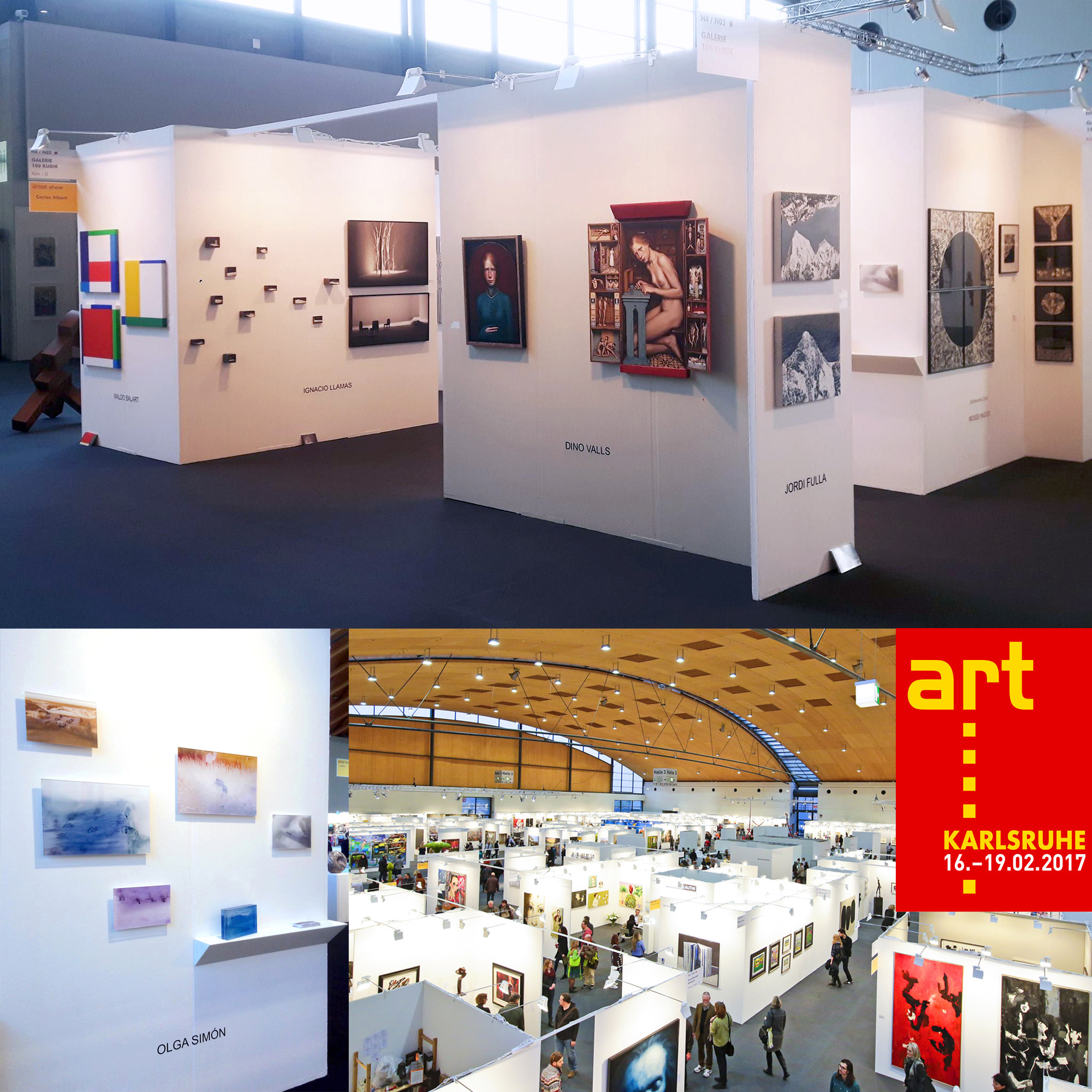 art KARLSRUHE 2017. Olga Simón. Galería 100 kubik. Alemania. Stand 100 kubik. Jardín polar. Polargarten. Polar Garden